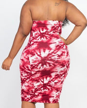 Load image into Gallery viewer, Tie-Dye Ruched Shirring Dress
