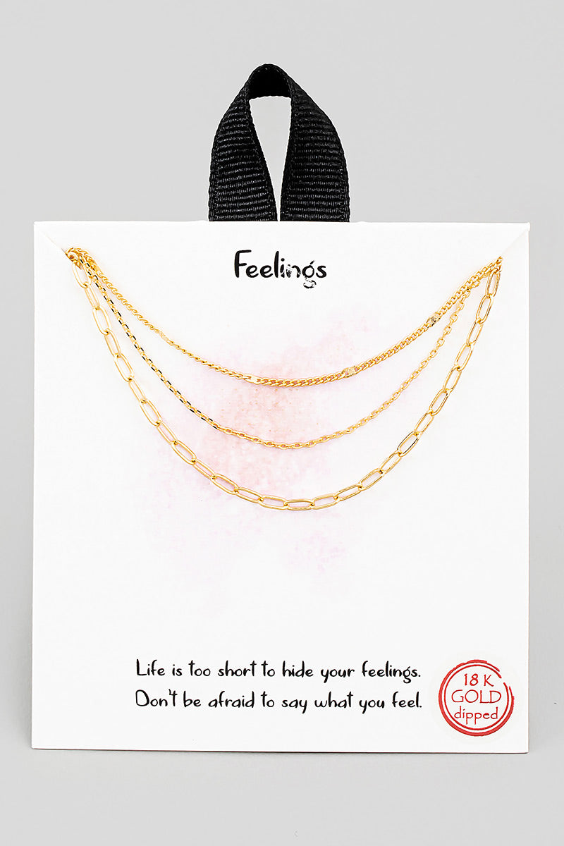 Dainty Layered Chain Link Necklace