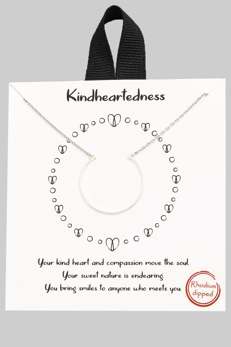 Kind Hearted Pendant Necklace